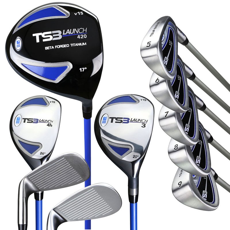 U.S. Kids Golf TS3-54 (137cm) v10 10-Club junior combo set, graphite