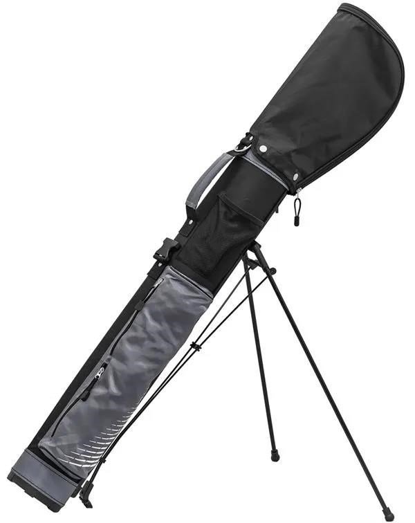 Longridge 5" stand pencil bag, black/silver
