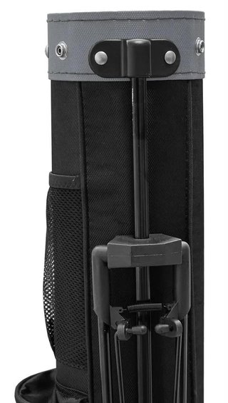 Longridge 5" stand pencil bag, black/silver