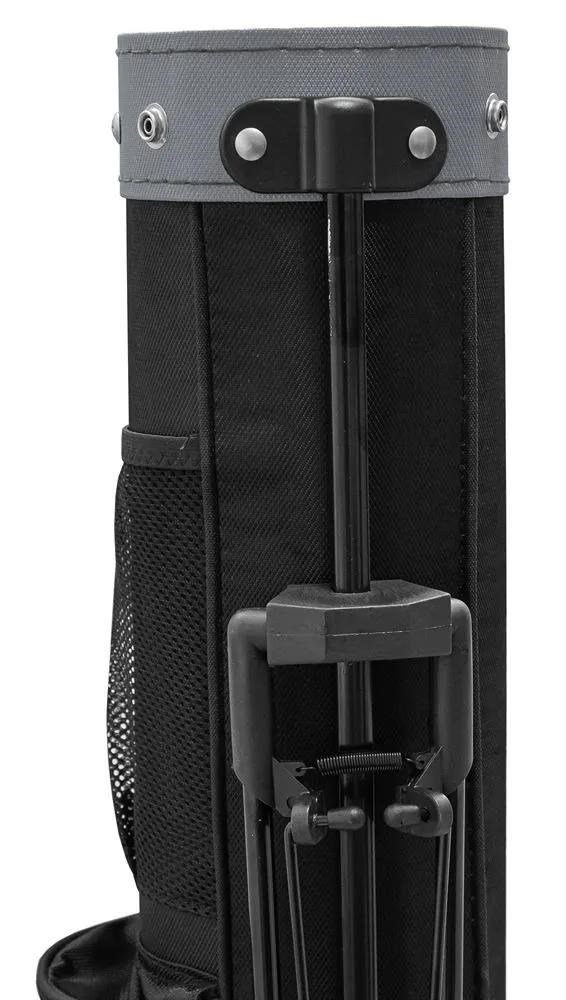 Longridge 5" stand pencil bag, black/silver