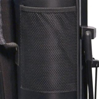 Longridge 5" stand pencil bag, black/silver