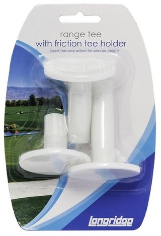 Longridge Rubber Driving Range Tees (3pcs, S, M, L)