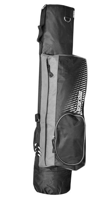 Longridge 5" pencil bag, black/silver