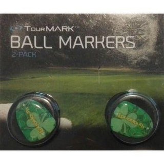 Loudmouth Ball Marker Jumbo Lucky 2pack, black
