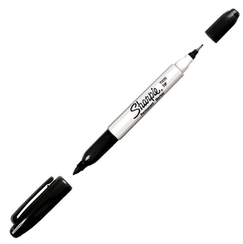 Ostatní Sharpie Twin Tip Permanent Marker black Příslušenství