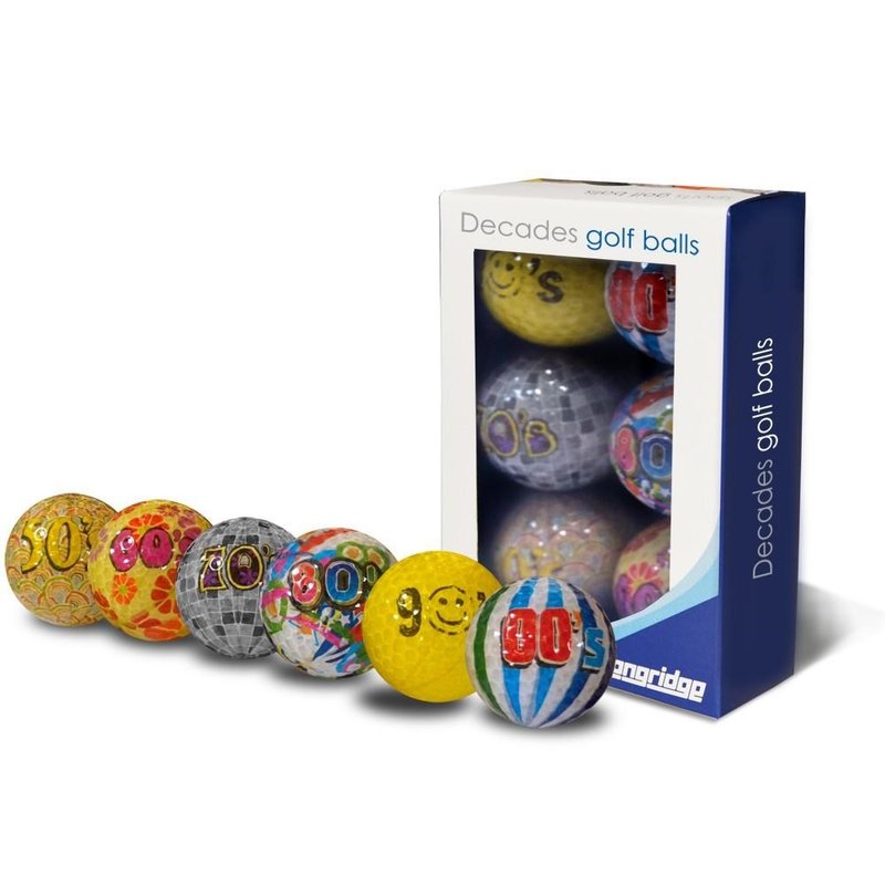Longridge Decades golf balls, mix barev