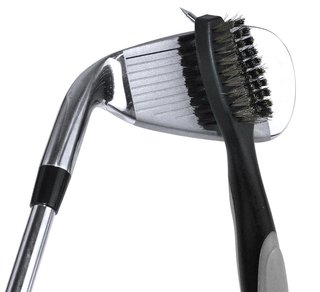 PGA Tour Club Brush and Groove Cleaner, black