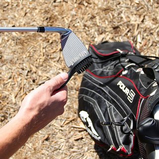PGA Tour Club Brush and Groove Cleaner, black