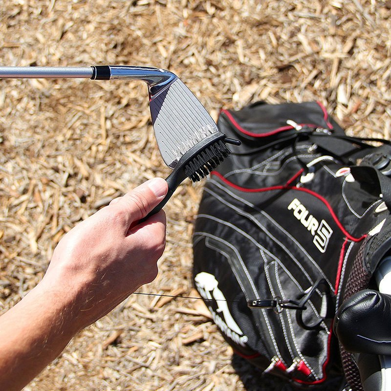 PGA Tour Club Brush and Groove Cleaner, black