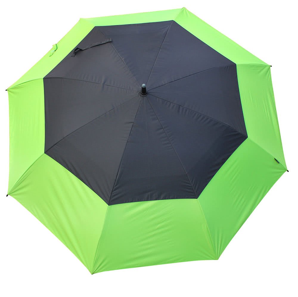 Masters Golf TourDri Colour Burst GR 64" UV umbrella, lime punch/jet black