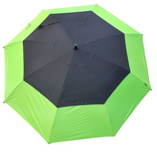 Masters Golf TourDri Colour Burst GR 64" UV umbrella, lime punch/jet black
