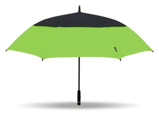 Masters Golf TourDri Colour Burst GR 64" UV umbrella, lime punch/jet black