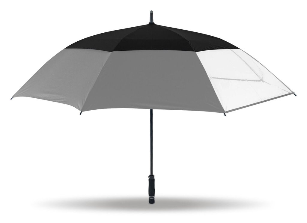Masters Golf TourDri Classic GR 64" UV umbrella, grey/black/clear