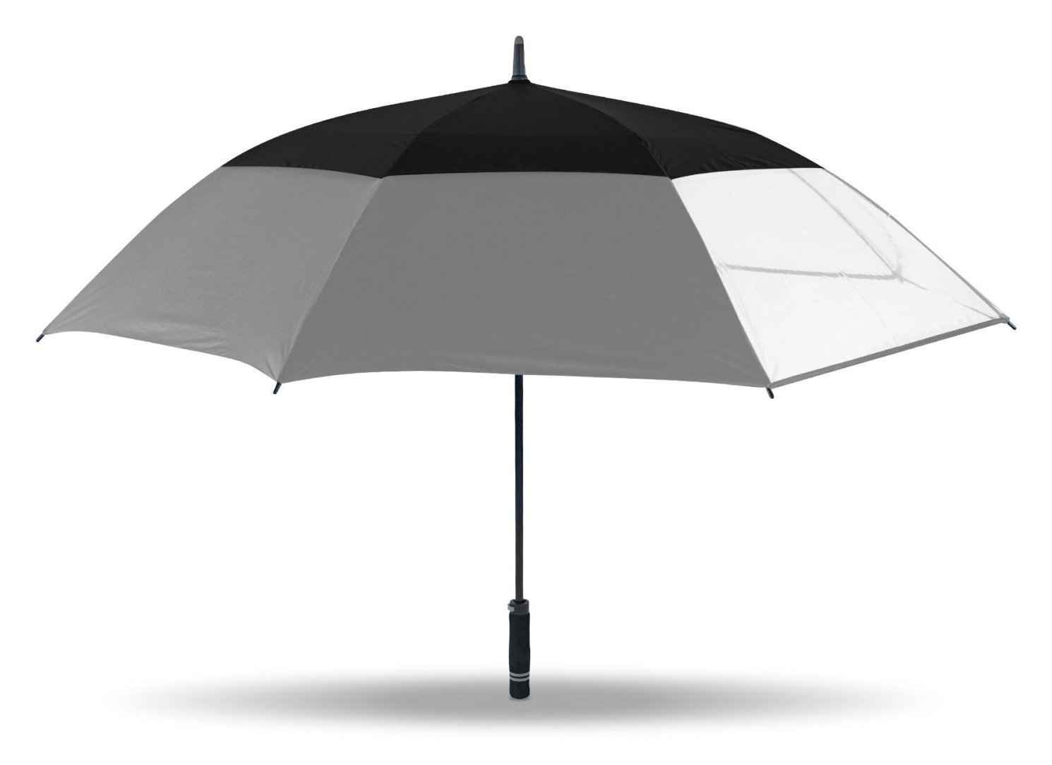 Masters Golf TourDri Classic GR 64" UV umbrella, grey/black/clear