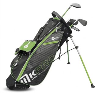 MKids Pro Junior Golf Half Set 57" (145cm/9-11Y) junior golf set, graphite, + stand bag, green