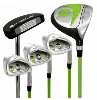 MKids Pro Junior Golf Half Set 57" (145cm/9-11Y) junior golf set, graphite, + stand bag, green