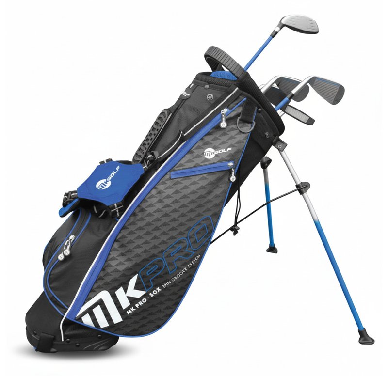 MKids Pro Junior Blue 61" (155cm/10-12Y) junior golf set, graphite, + stand bag, blue