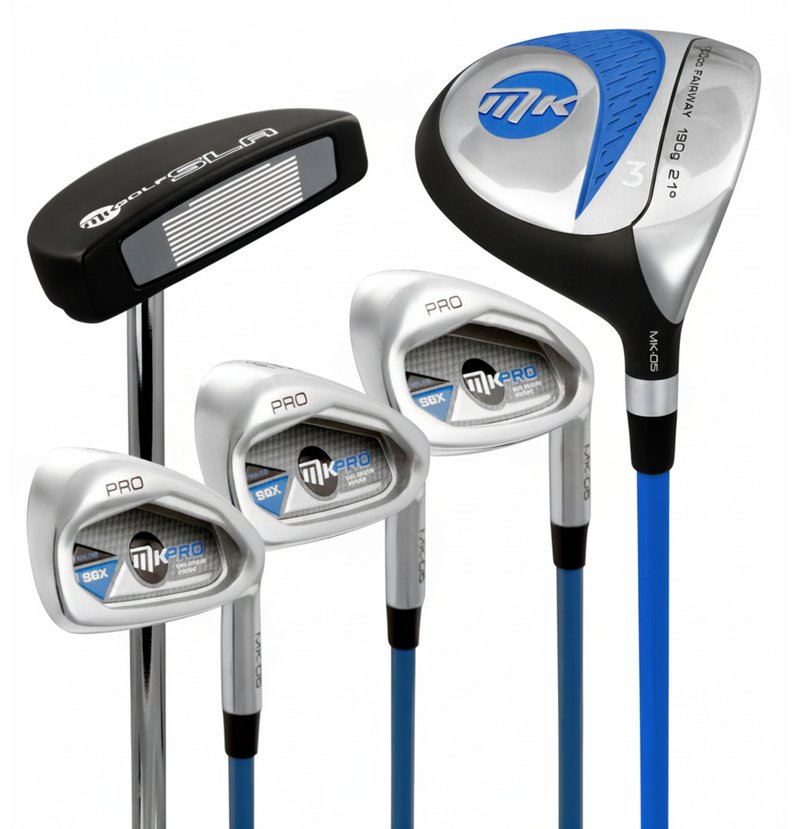MKids Pro Junior Blue 61" (155cm/10-12Y) junior golf set, graphite, + stand bag, blue