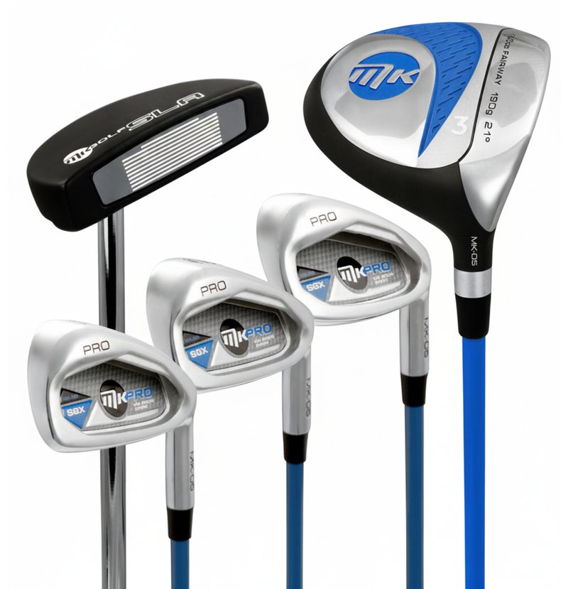 MKids Pro Junior Blue 61" (155cm/10-12Y) junior golf set, graphite, stand bag, blue