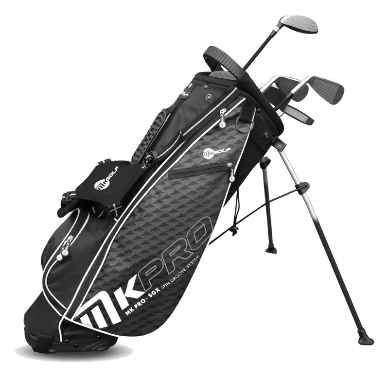 MKids Pro Junior Golf Half Set 65" (165cm/12-14Y) junior golf set, graphite, + stand bag, grey