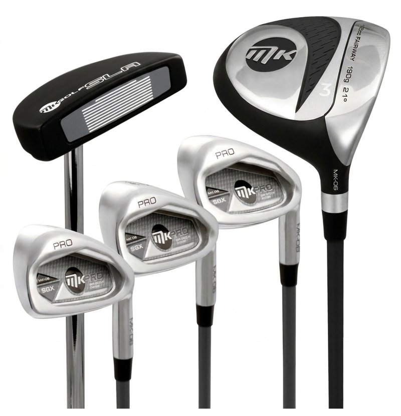MKids Pro Junior Golf Half Set 65" (165cm/12-14Y) junior golf set, graphite, + stand bag, grey
