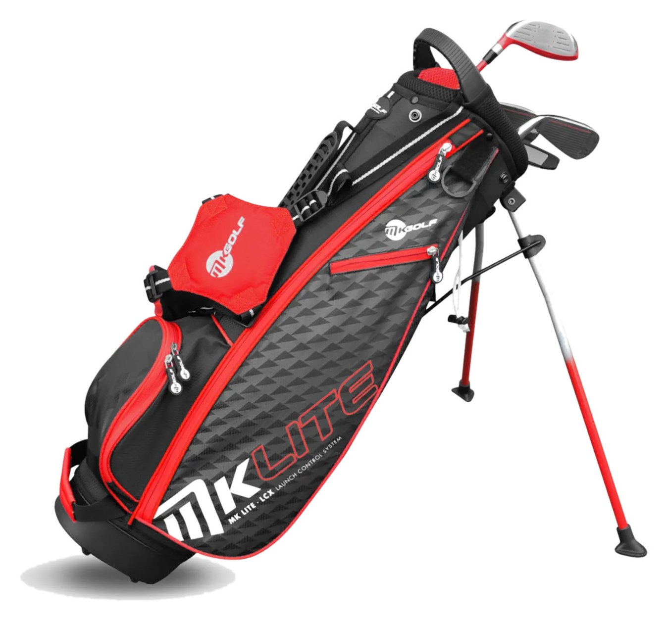 MKids Lite Junior golf set, graphite, + stand bag, red