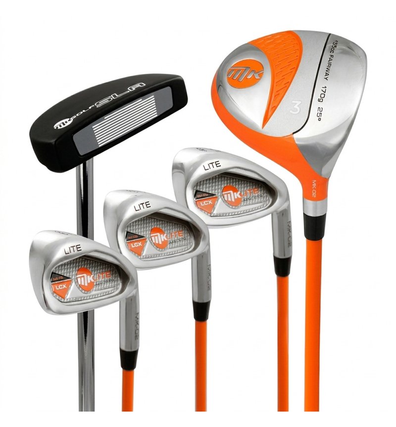 MKids Lite Junior golf set, graphite, + stand bag, orange