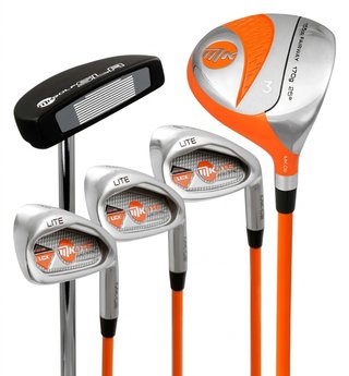 MKids Lite Junior golf set, graphite, + stand bag, orange