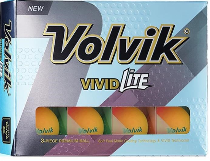 Volvik VIVID Lite golf balls, orange