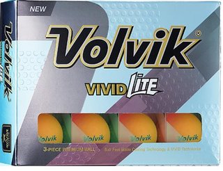 Volvik VIVID Lite golf balls, orange