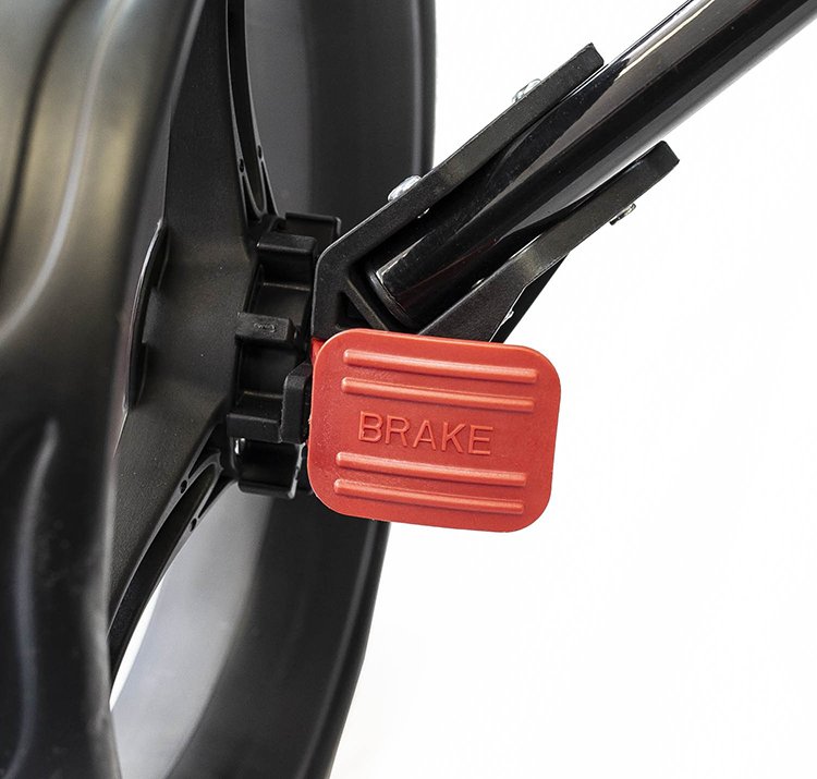 Ezeglide Compact+ manual trolley, charcoal/red
