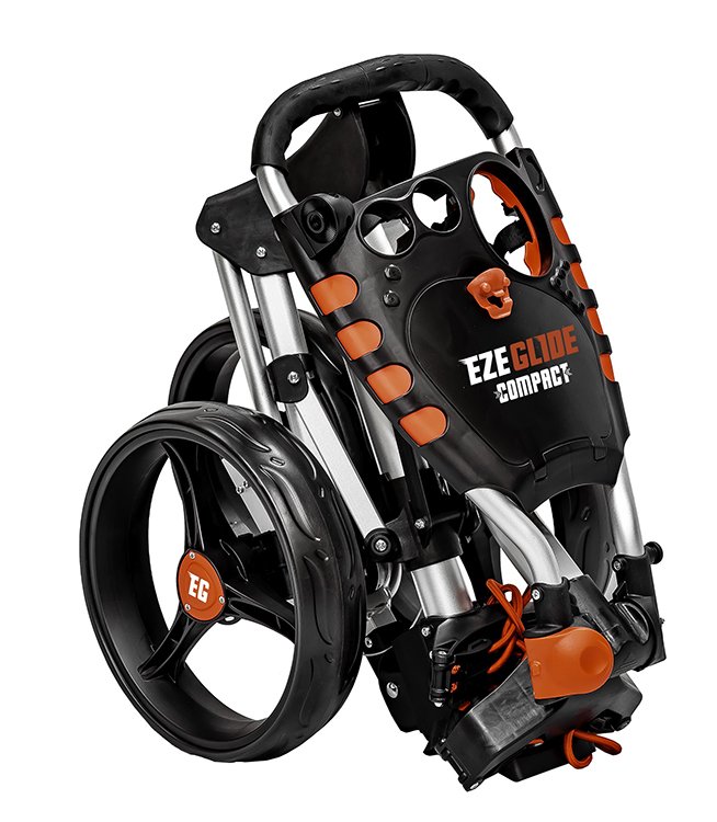 Ezeglide Compact+ manual trolley, charcoal/red
