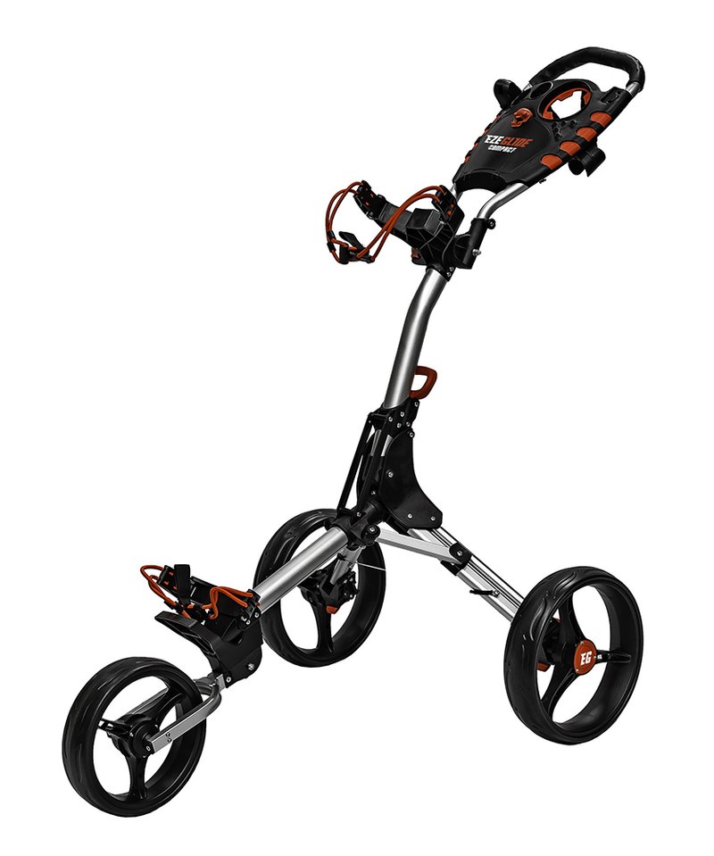 Ezeglide Compact+ manual trolley, charcoal/red