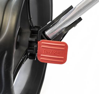 Ezeglide Compact+ manual trolley, charcoal/red