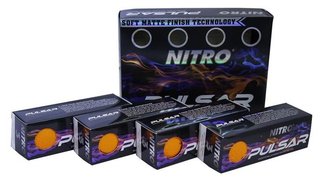 Nitro Pulsar golf balls, orange