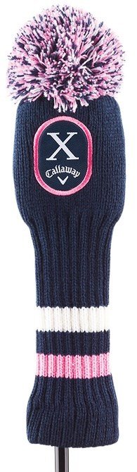 Callaway Uptown Pom Pom Fairway Headcover, Navy/Pink
