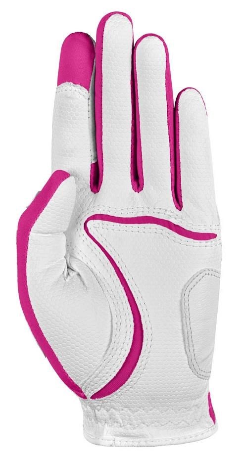 Zoom Zoom Weather Junior Golf Glove, white/fuchsia