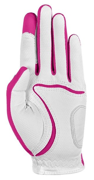 Zoom Zoom Weather Junior Golf Glove, white/fuchsia