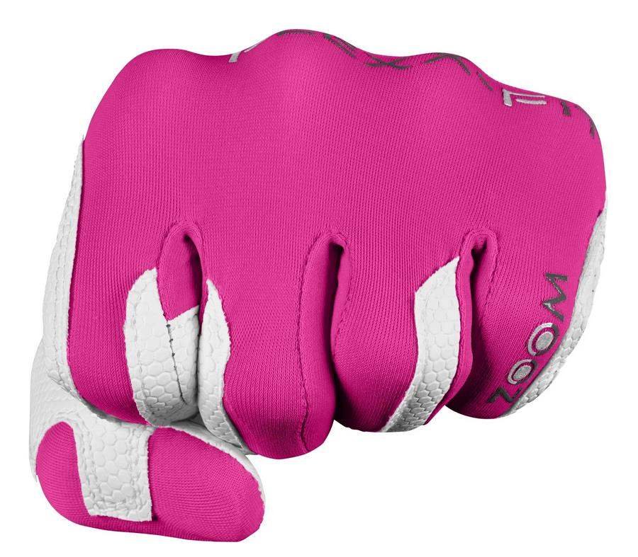 Zoom Zoom Weather Junior Golf Glove, white/fuchsia
