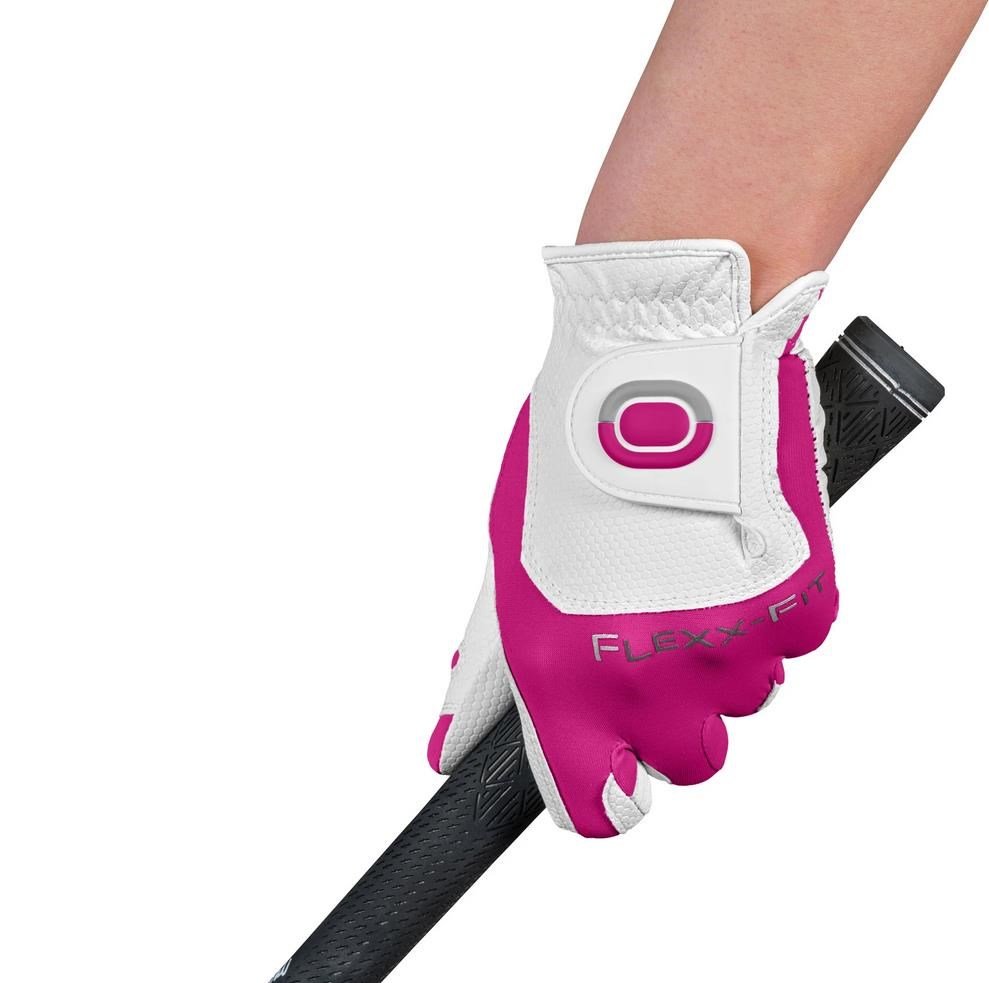 Zoom Zoom Weather Junior Golf Glove, white/fuchsia