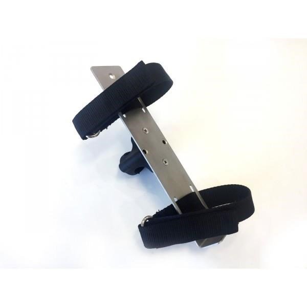 Davies Caddy battery holder, brush silver