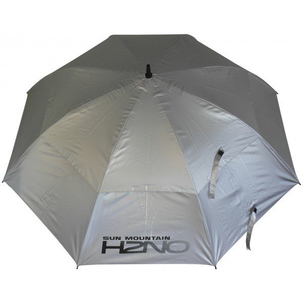 Sun Mountain H2NO UV 30SPF Dual Canopy Automatic Umbrella, powder silver