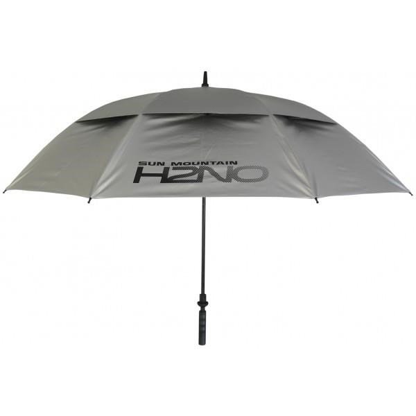 Sun Mountain H2NO UV 30SPF Dual Canopy Automatic Umbrella, powder silver
