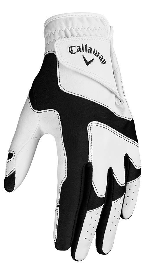 Callaway Opti Fit ladies golf glove, white/black