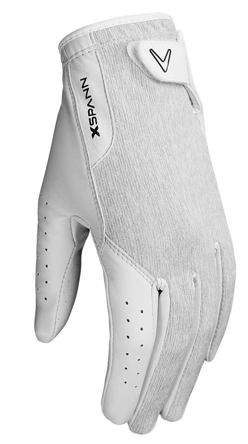 Callaway X Spann 19 ladies golf glove, white