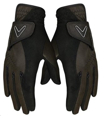 Callaway Opti Grip Rain ladies golf gloves (pair), black