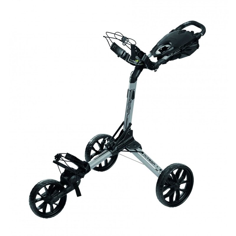 Bag Boy Nitron Auto-Open manual trolley, silver/black