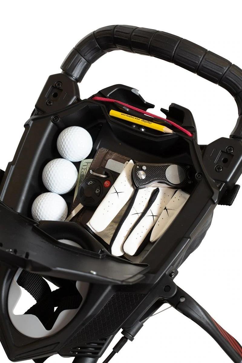 Bag Boy Nitron Auto-Open manual trolley, silver/black