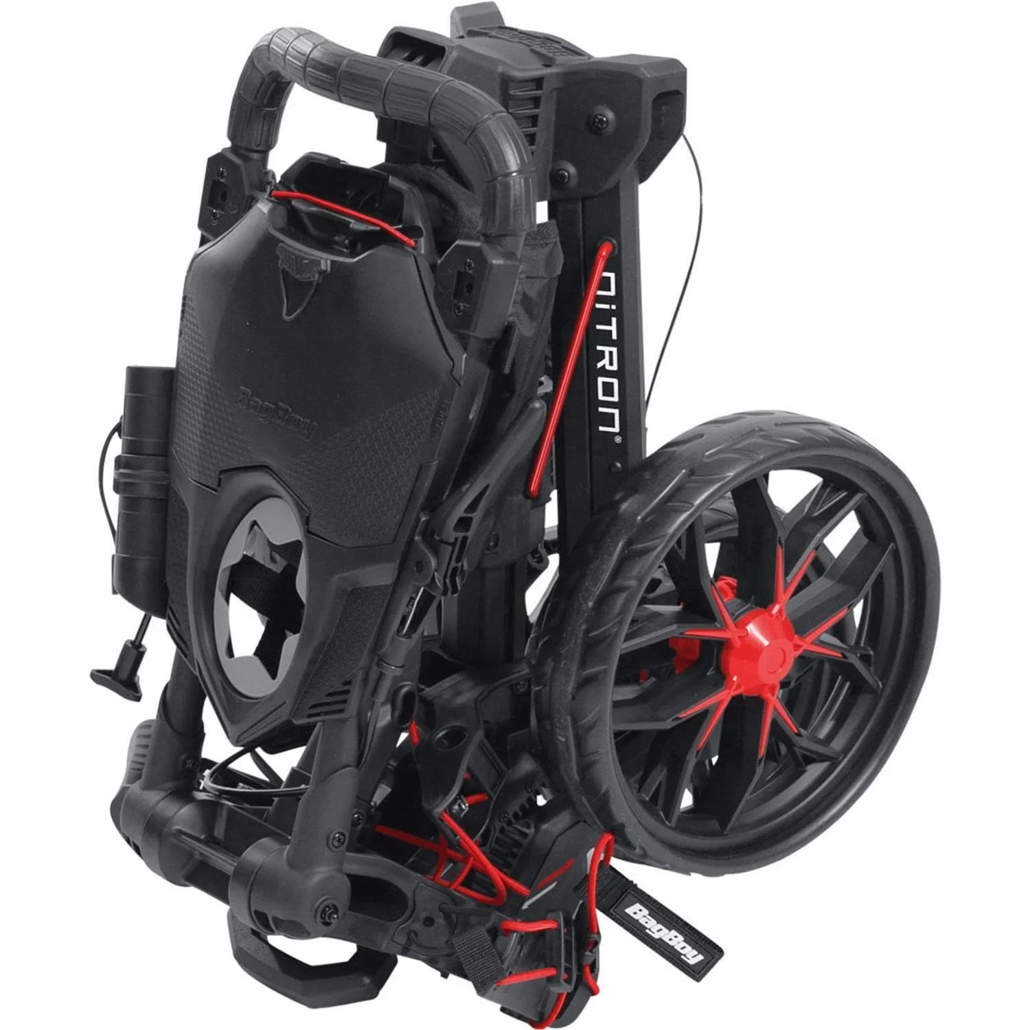 Bag Boy Nitron Auto-Open manual trolley, silver/black