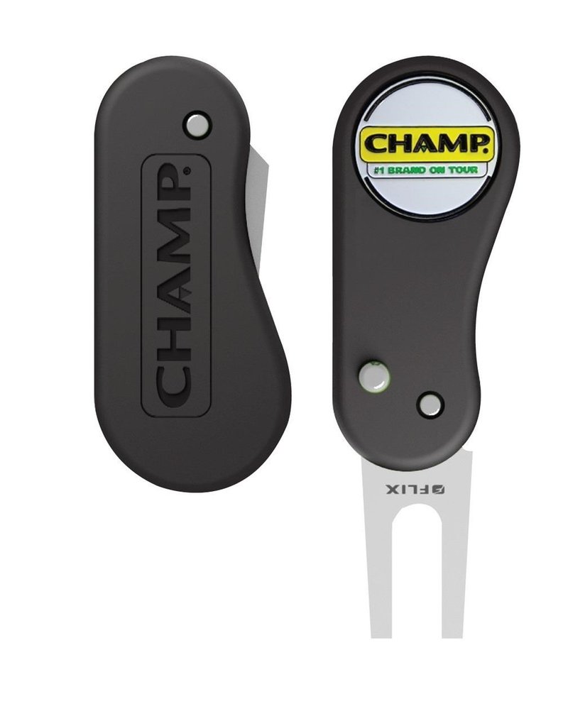 Champ FLIX Lite Divot Repair Tool, black